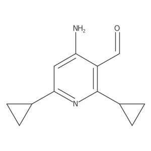 4-Amino-2,6-dicyclopropylpyridine-3-carbaldehyde Structure
