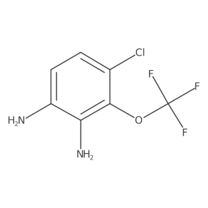1-Chloro-3,4-diamino-2-(trifluoromethoxy)benzene Structure