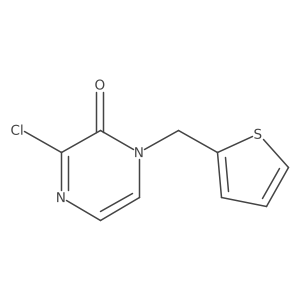 3-chloro-1-(thiophen-2-ylmethyl)pyrazin-2(1H)-one Structure