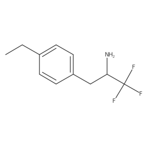 3-(4-Ethylphenyl)-1,1,1-trifluoropropan-2-amine结构式