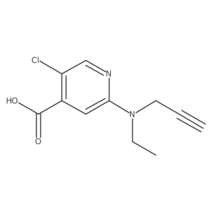 5-Chloro-2-[ethyl(prop-2-yn-1-yl)amino]pyridine-4-carboxylic acid Structure