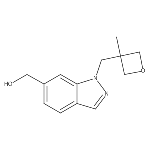 1-[(3-Methyl-3-oxetanyl)methyl]-1H-indazole-6-methanol结构式