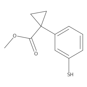 Methyl 1-(3-mercaptophenyl)cyclopropane-1-carboxylate Structure