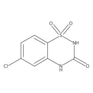 6-chloro-2H-benzo[e][1,2,4]thiadiazin-3(4H)-one 1,1-dioxide Structure