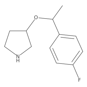 3-[1-(4-Fluoro-phenyl)-ethoxy]-pyrrolidine Structure