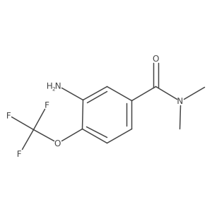 3-Amino-N,N-dimethyl-4-(trifluoromethoxy)benzamide Structure