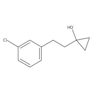 1-[2-(3-Chlorophenyl)ethyl]cyclopropan-1-ol Structure