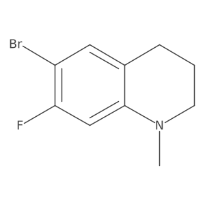 6-Bromo-7-fluoro-1-methyl-1,2,3,4-tetrahydroquinoline Structure