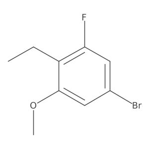 5-Bromo-2-ethyl-1-fluoro-3-methoxybenzene Structure