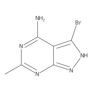 3-Bromo-6-methyl-1H-pyrazolo[3,4-d]pyrimidin-4-amine Structure