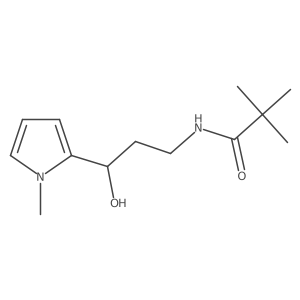 N-(3-hydroxy-3-(1-methyl-1H-pyrrol-2-yl)propyl)pivalamide Structure