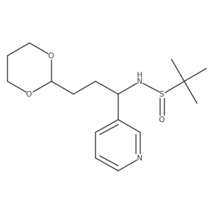 N-[3-(1,3-Dioxan-2-yl)-1-(3-pyridinyl)propyl]-2-methyl-2-propanesulfinamide Structure