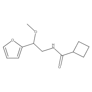 N-[2-(furan-2-yl)-2-methoxyethyl]cyclobutanecarboxamide结构式
