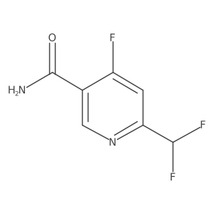2-(Difluoromethyl)-4-fluoropyridine-5-carboxamide Structure