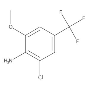 2-Chloro-6-methoxy-4-(trifluoromethyl)aniline Structure