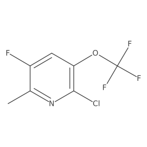 2-Chloro-5-fluoro-6-methyl-3-(trifluoromethoxy)pyridine Structure