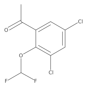 3',5'-Dichloro-2'-(difluoromethoxy)acetophenone Structure