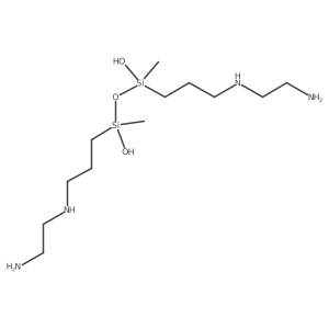 1,3-Disiloxanediol, 1,3-bis[3-[(2-aminoethyl)amino]propyl]-1,3-dimethyl- Structure