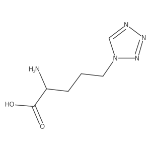 2-amino-5-(tetrazol-1-yl)pentanoic acid Structure
