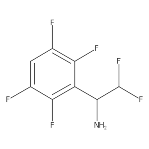 2,2-Difluoro-1-(2,3,5,6-tetrafluorophenyl)ethan-1-amine Structure