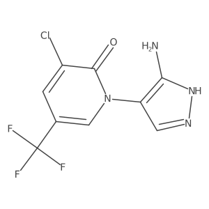 1-(3-amino-1H-pyrazol-4-yl)-3-chloro-5-(trifluoromethyl)-1,2-dihydropyridin-2-one Structure