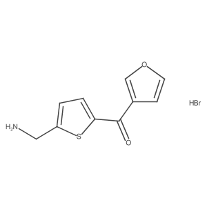 [5-(Aminomethyl)-2-thienyl](3-furyl)methanone hydrobromide Structure