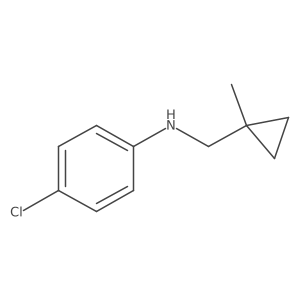 4-Chloro-N-((1-methylcyclopropyl)methyl)benzenamine结构式