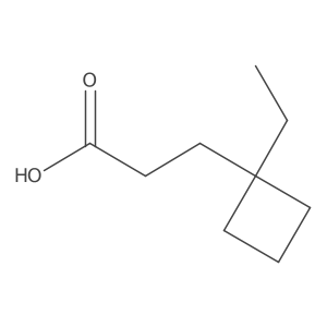 3-(1-Ethylcyclobutyl)propanoic acid Structure