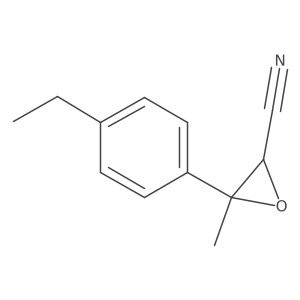 3-(4-Ethylphenyl)-3-methyloxirane-2-carbonitrile Structure