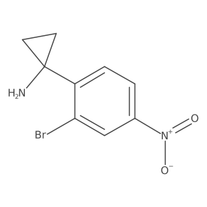 1-(2-Bromo-4-nitrophenyl)cyclopropan-1-amine Structure