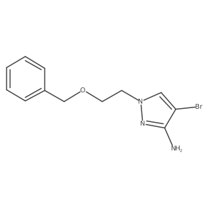 1-[2-(Benzyloxy)ethyl]-4-bromo-1H-pyrazol-3-amine结构式