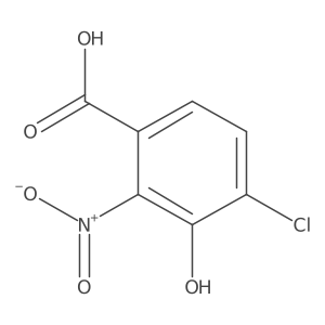 4-Chloro-3-hydroxy-2-nitrobenzoic acid结构式