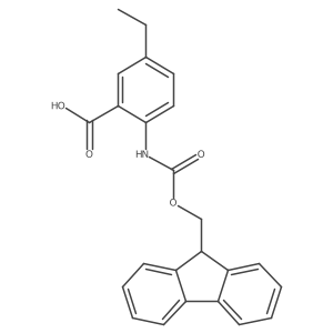 5-ethyl-2-{[(9H-fluoren-9-ylmethoxy)carbonyl]amino}benzoic acid Structure