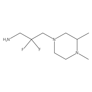 3-(3,4-Dimethylpiperazin-1-yl)-2,2-difluoropropan-1-amine Structure