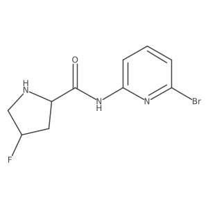 (2S,4R)-N-(6-bromo-2-pyridyl)-4-fluoro-pyrrolidine-2-carboxamide结构式