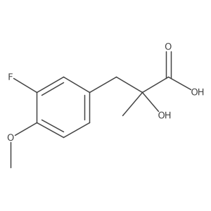 3-(3-Fluoro-4-methoxyphenyl)-2-hydroxy-2-methylpropanoic acid结构式