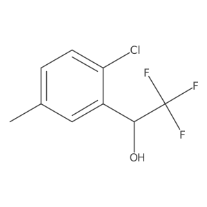 (1R)-1-(2-chloro-5-methylphenyl)-2,2,2-trifluoroethan-1-ol Structure
