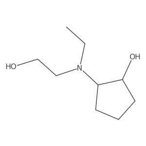 (1R,2R)-2-(Ethyl(2-hydroxyethyl)amino)cyclopentan-1-ol结构式