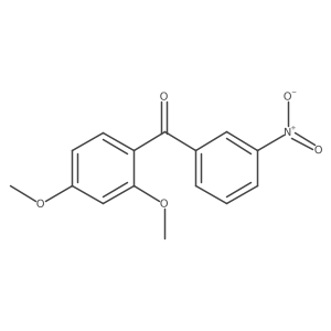 (2,4-Dimethoxyphenyl)(3-nitrophenyl)methanone Structure