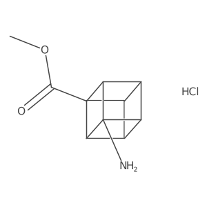 Methyl 3-aminocubane-1-carboxylate hydrochloride Structure