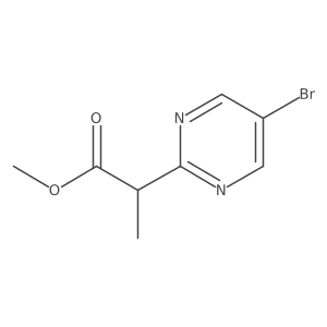 Methyl 2-(5-bromopyrimidin-2-yl)propanoate Structure