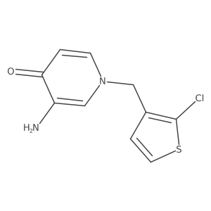 3-Amino-1-[(2-chlorothiophen-3-yl)methyl]-1,4-dihydropyridin-4-one结构式