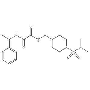 N1-((1-(N,N-dimethylsulfamoyl)piperidin-4-yl)methyl)-N2-(1-phenylethyl)oxalamide结构式