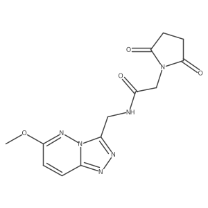 2-(2,5-dioxopyrrolidin-1-yl)-N-((6-methoxy-[1,2,4]triazolo[4,3-b]pyridazin-3-yl)methyl)acetamide结构式