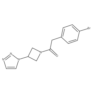 1-(3-(1H-1,2,3-triazol-1-yl)azetidin-1-yl)-2-(4-bromophenyl)ethanone Structure