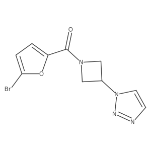 (3-(1H-1,2,3-triazol-1-yl)azetidin-1-yl)(5-bromofuran-2-yl)methanone Structure