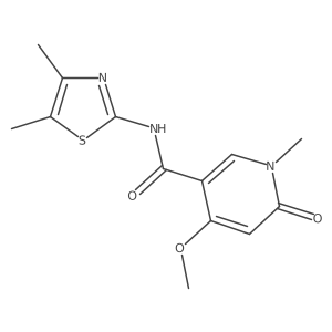 N-(4,5-dimethylthiazol-2-yl)-4-methoxy-1-methyl-6-oxo-1,6-dihydropyridine-3-carboxamide Structure