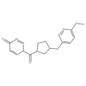 3-[3-(6-methoxypyridazin-3-yl)oxypyrrolidine-1-carbonyl]-3H-pyridazin-6-one Structure