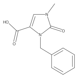 2,3-Dihydro-1-methyl-2-oxo-3-(phenylmethyl)-1H-imidazole-4-carboxylic acid结构式
