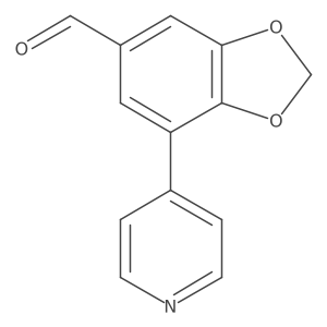 7-Pyridin-4-yl-1,3-benzodioxole-5-carbaldehyde Structure